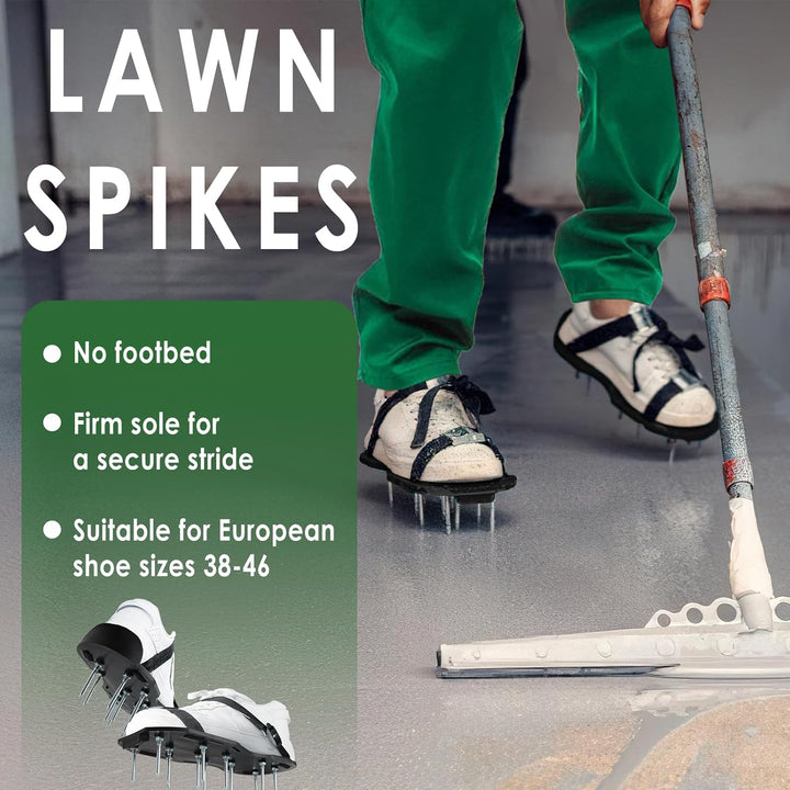 XiXiRan Rasenbelüfter Stiefel,Schwarz Rasenbelüfter Schuhe mit Nägeln,Rasen Garten Belüfter Schuhe,R