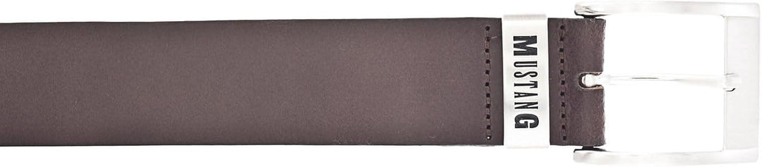 MUSTANG Herren Ledergürtel MG2164L15 40mm Gürtelbreite Schwarz Braun 80-115cm W100 Dark Brown 0691,