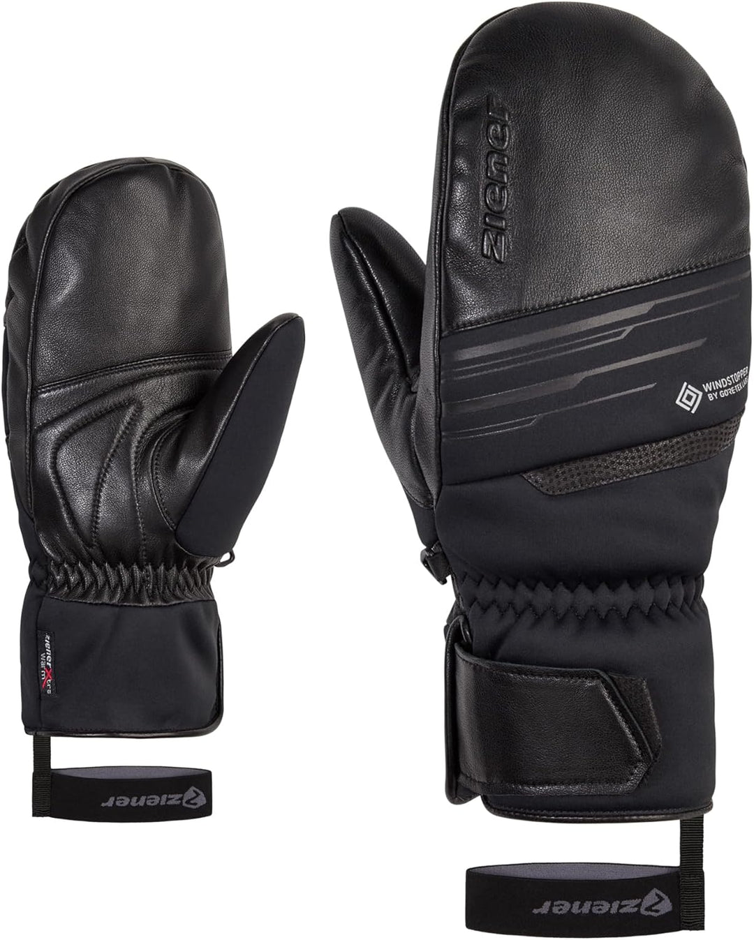 Ziener Herren Garcelo Ski-Fäustling/Wintersport | Primaloft, Soft-Shell 8.5 Schwarz, 8.5 Schwarz