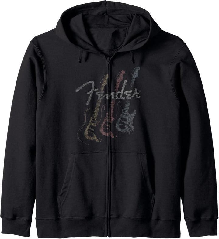 Fender Stacked Guitar Faded Logo Kapuzenjacke