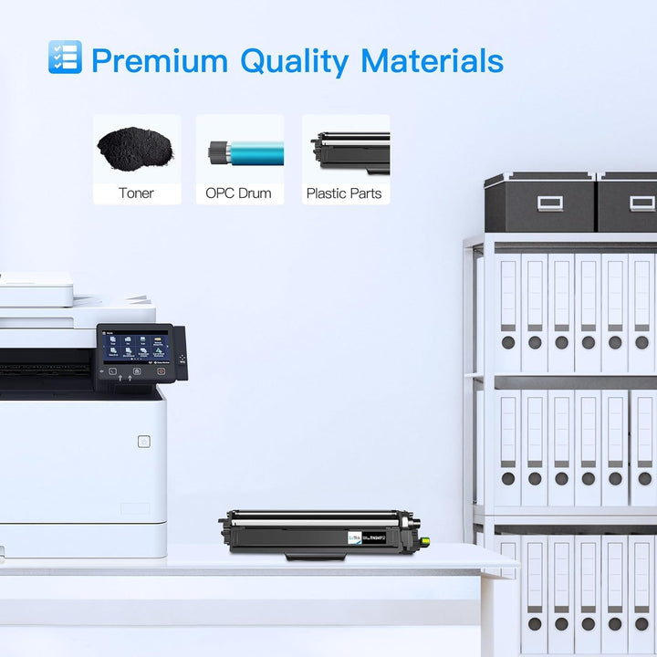LxTek TN247 TN-247BK Tonerkartusche Kompatibel für Brother TN-243CMYK TN-243 TN243 TN-247 für Toner
