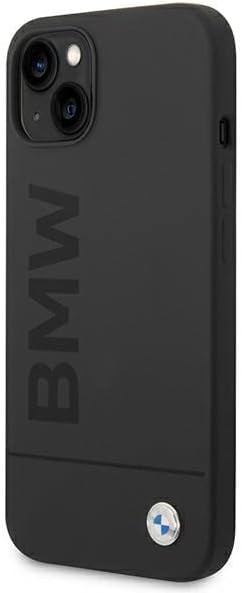 BMW BMHMP14MSLBLBK hülle für 14 Plus 6,7" schwarz/Black hardcase Silicone Signature Logo