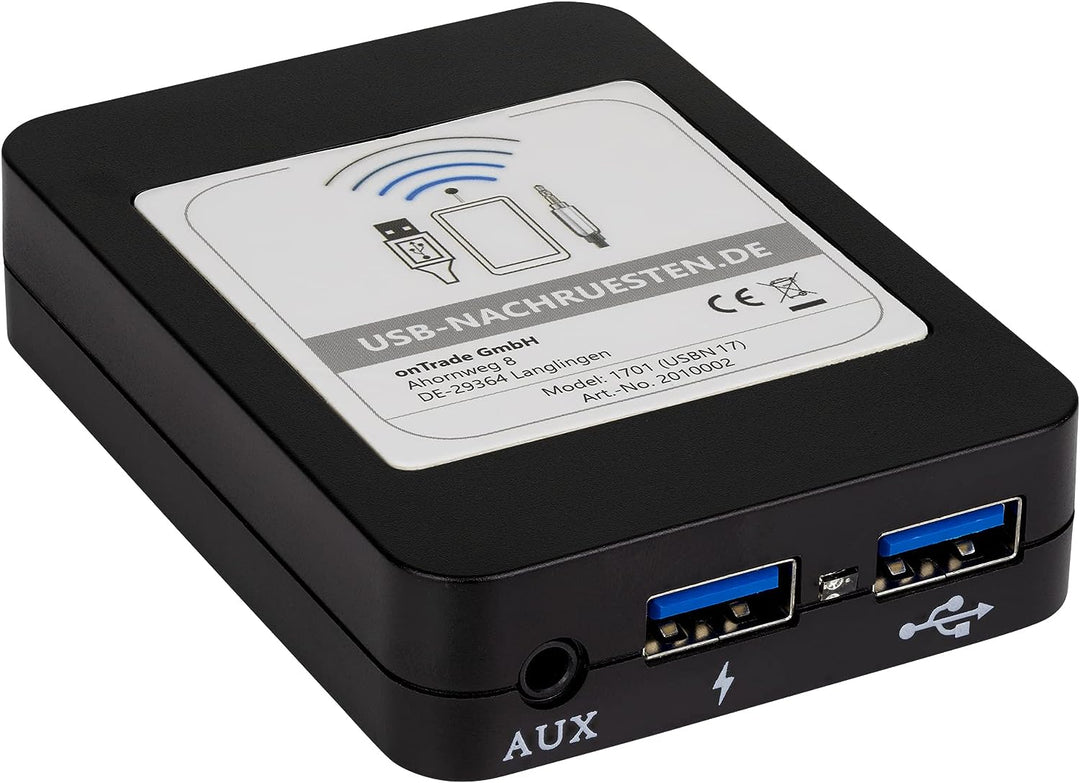 Bluetooth Adapter 1701 mit Freisprecheinrichtung | Musik im Auto | für Autoradios von VW Audi Skoda