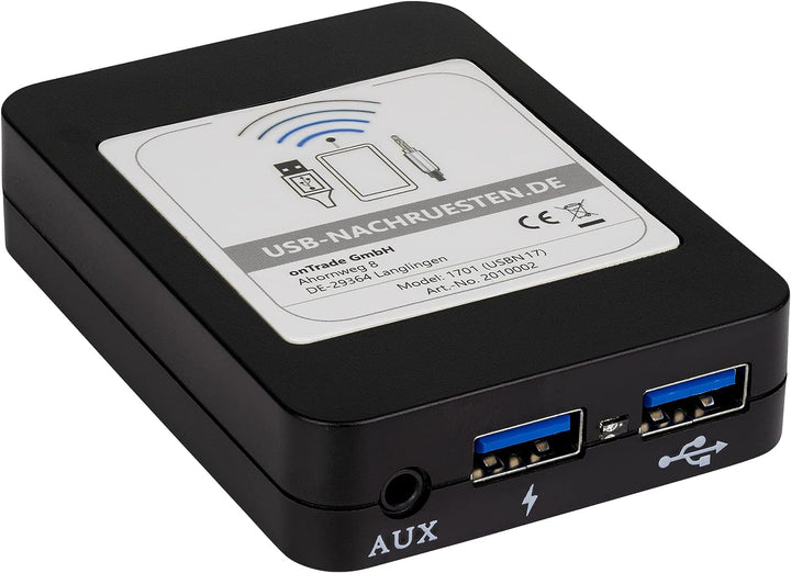 Bluetooth Adapter 1701 mit Freisprecheinrichtung | Musik im Auto | für Autoradios von VW Audi Skoda