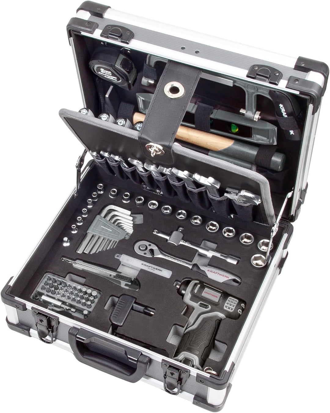 Kraftwerk 202152000 Werkzeugkoffer mit Akkuschrauber