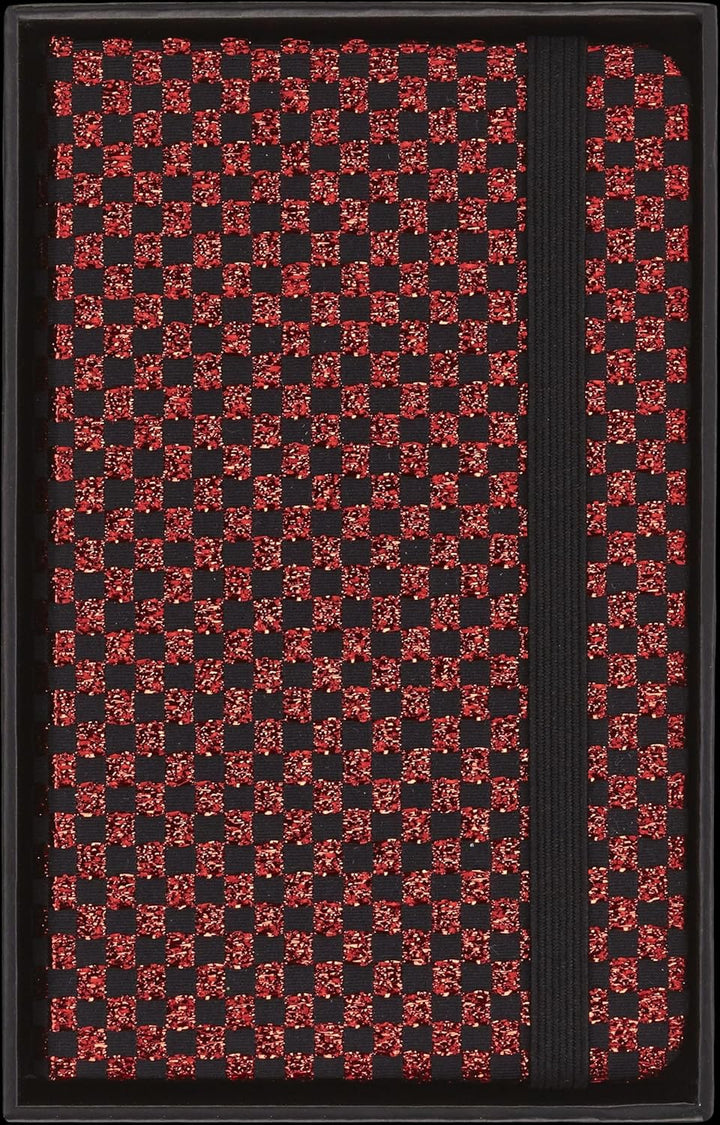 Moleskine Shine Notizbuch, Made in Italy Stoffeinband von Mantero, mit weissen Seiten und elastische