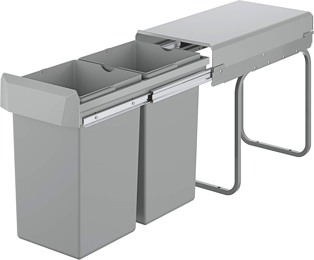 GROHE Blue Accessoires | Mülltrennsystem - Trennung 2-fach, 2 x 15 l | grau | 40855000 Trennung 2-fa