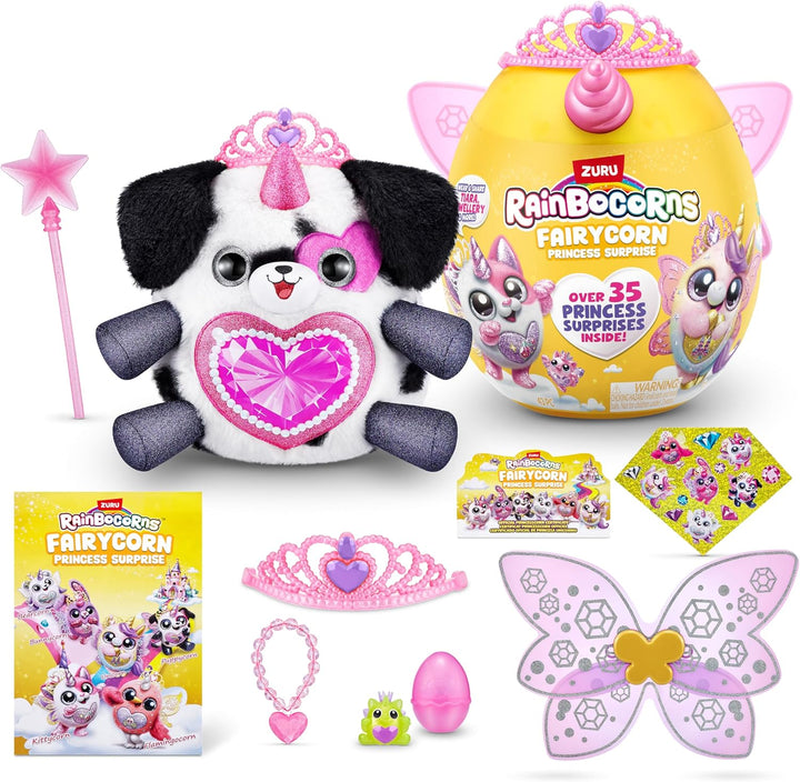 Rainbocorns Fairycorn Princess Surprise Serie 6, Royalle Dalmatiner, von ZURU, 30 cm Fairycorn-Prinz