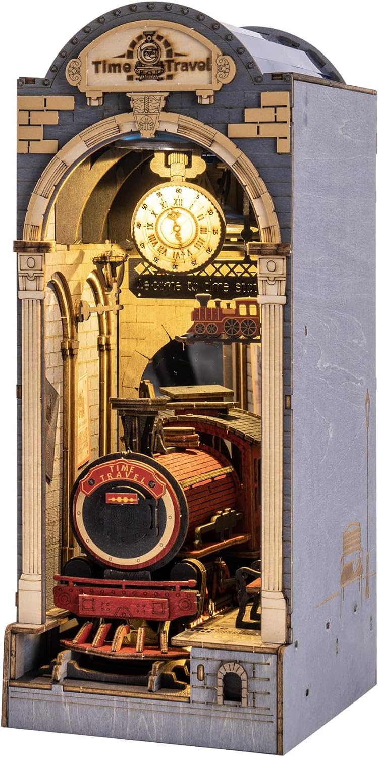 Rolife Book Nook Kits 3D Puzzles Holz Holzpuzzle Erwachsene DIY Bücherecke Holzmodelle Bausätze für