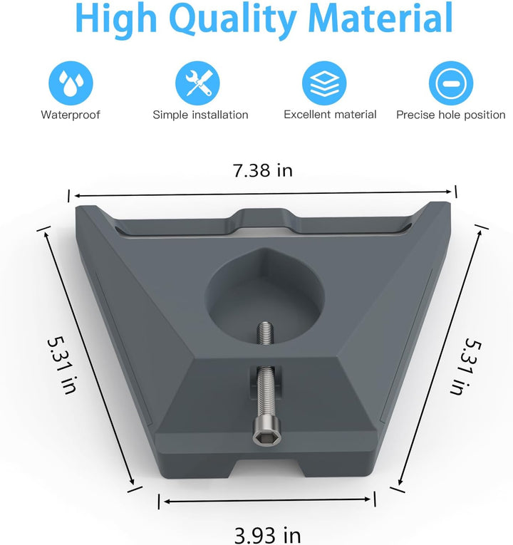 HOLACA Starlink Gen 3 Rohradapter, Dachrohr Halterung Adapter für Variable Mastgrössen (0,83"-2") Ko