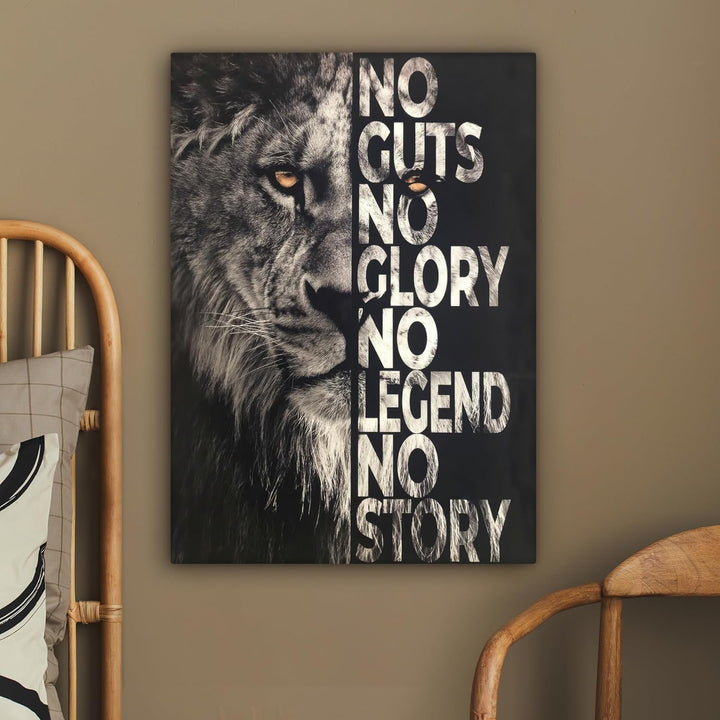 MuchoWow© Leinwand Bilder 60x80 cm Wanddeko Wohnzimmer Aesthetic Room Decor Deko Zimmer Wandbilder M
