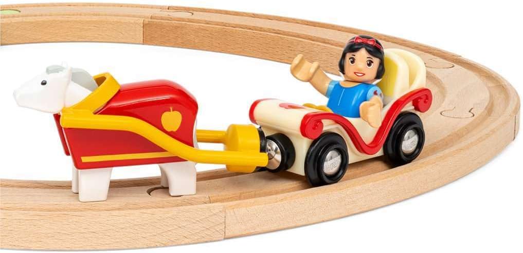 BRIO Disney Princess 32299 Schneewittchen Eisenbahn-Set - Liebevolles Spiel-Set mit Schneewittchen u