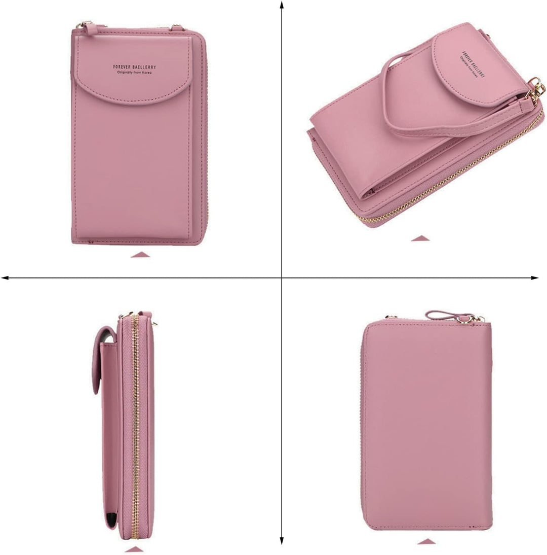 FANDARE Umhängetasche Damen Schultertaschen Geldbörse Leichte Handy-Brieftasche Crossbody Bag für Mä