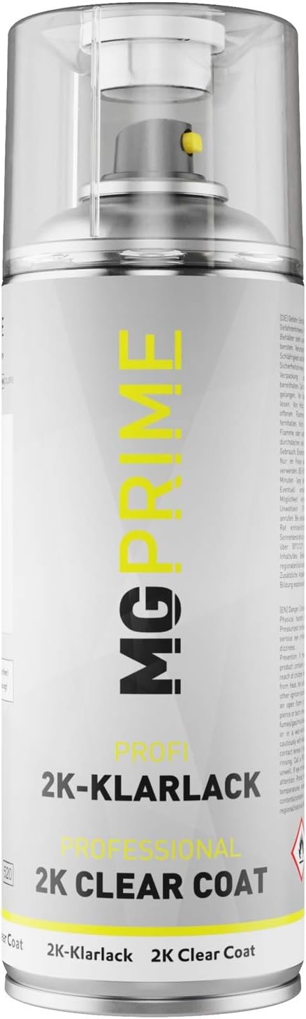 MG PRIME Autolack 2K Spraydosen Set für BMW A96 Mineralweiss Perleffekt/Mineral White Metallic Grund