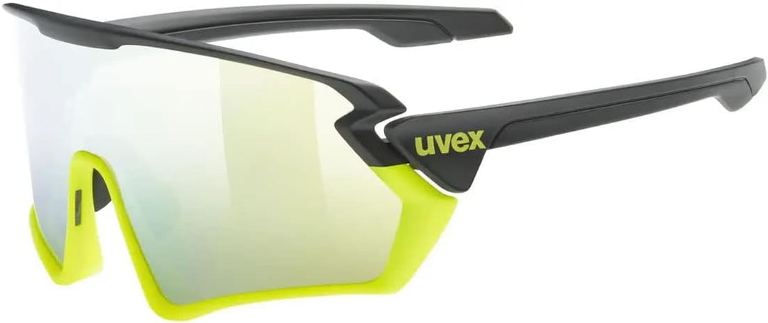 Uvex Unisex Sportstyle 231 Sportbrille (1er Pack), black yellow matt/yellow