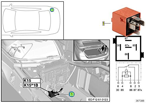 BMW Salmon Relay SIEMENS tyco V23134-E52-X344 1742690 12631742690