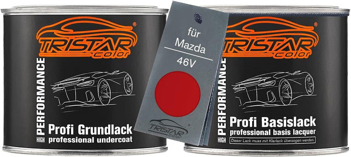 TRISTARcolor Autolack Set Dose spritzfertig für Mazda 46V Soul Red Crystal Metallic Grundlack + Basi