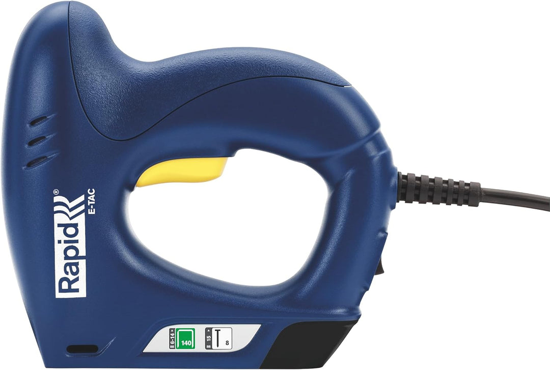 Rapid Elektrotacker E-tac, Tacker für Holz und Folien, Leicht, für Klammern Typ 140, 6-14mm und Näge
