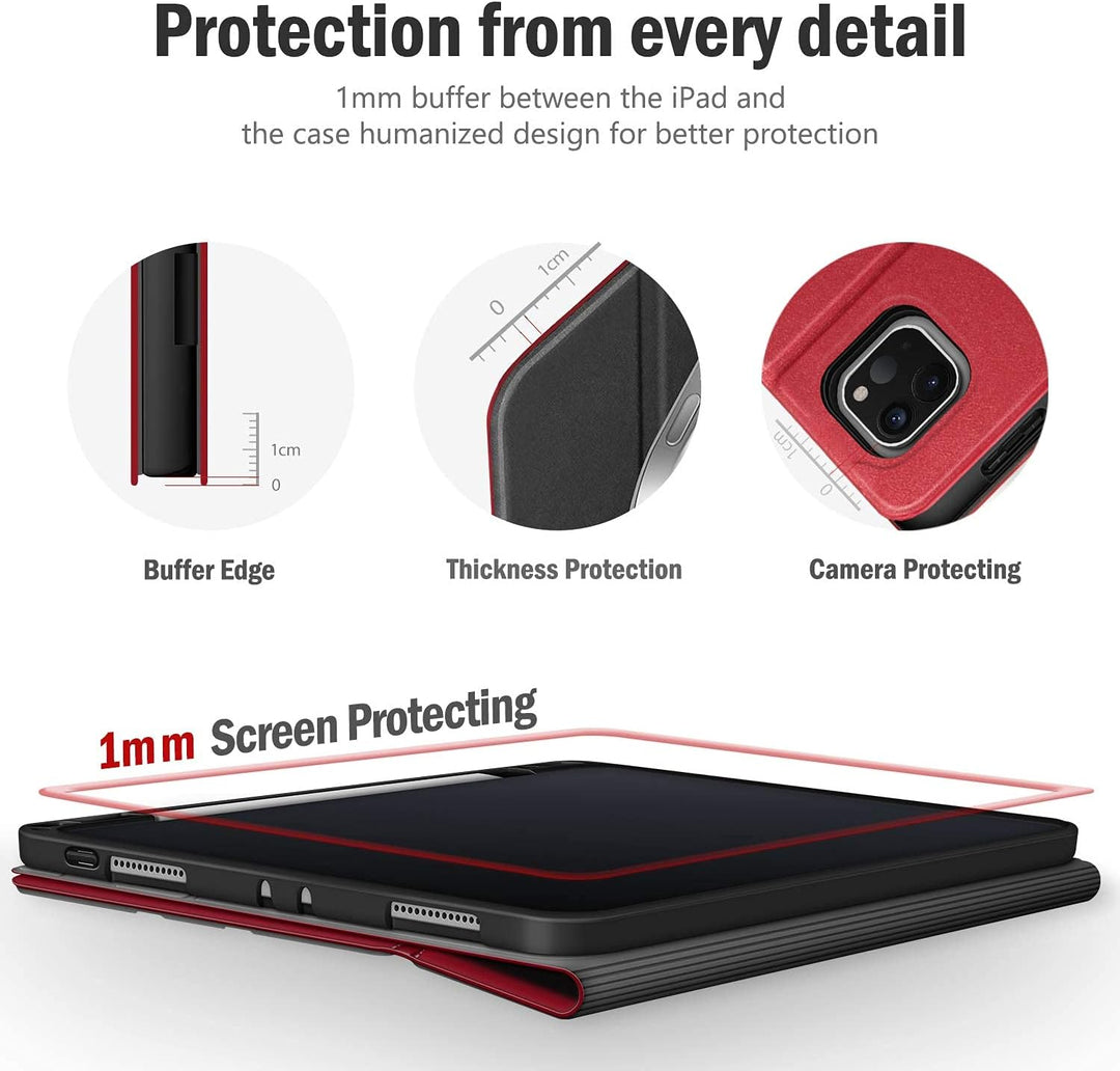 Antbox Hülle für iPad Pro 11 2022 (4. Generation)/2021(3. Gen)/2020(2. Gen)/2018 mit stifthalter App