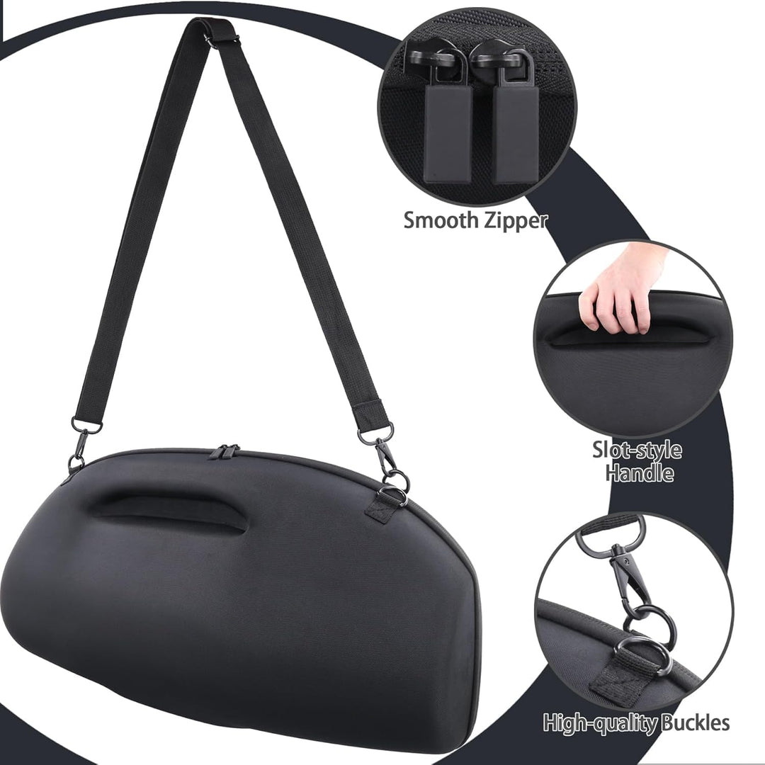 co2CREA Hart Tragetasche mit Mini Zubehörtasche und Schultergurt Für JBL Boombox 3 /Boombox 3 WiFi/B