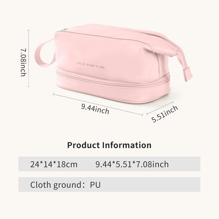 Omnpak Kosmetiktasche Damen Make Up Tasche Schminktasche Reise Kosmetikkoffer PU Leder Make Up Organ