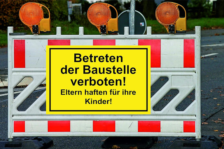 Privatgrundstück - XXL - Unbefugten Betreten/Befahren verboten Kunststoff Schild, Hinweisschild Grun