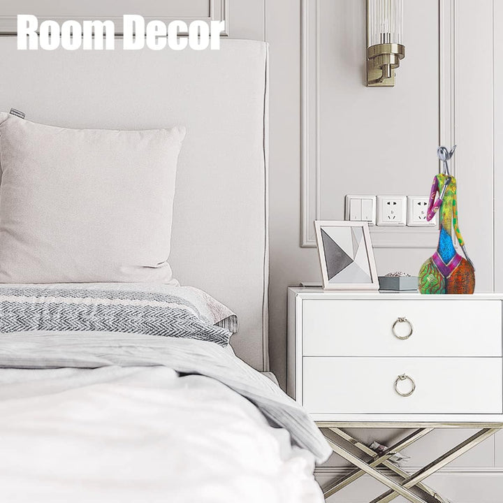 Statuen und Skulpturen Abstrakter Yoga-Kunst Frau, kreative Vollfarb-Ölgemälde-Kunst-Frauenstatue, M