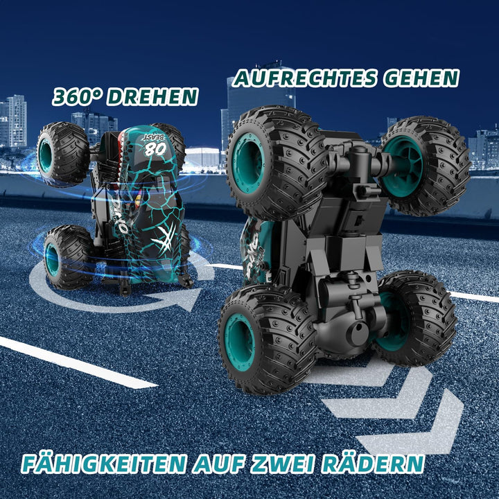 Ferngesteuertes Auto, 2,4GHz 20 km/h RC Monstertruck, 1:20 Ferngesteuerter Monster Truck mit Aufrech
