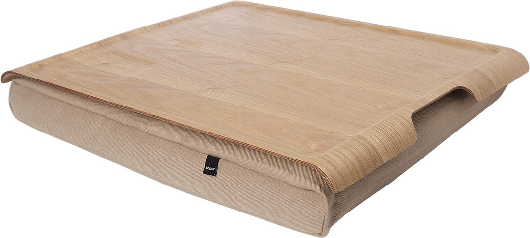 Bosign. Knietablett Laptray mit Sitzsack-Kissen für Laptop, Frühstück. Abnehmbarer und waschbarer Ki