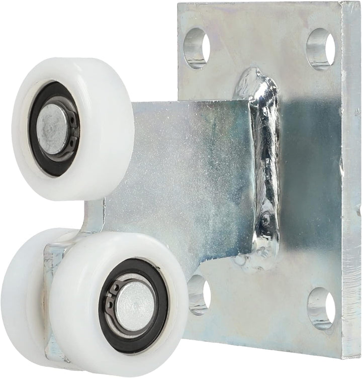 KOTARBAU® 2er Set Laufrolle für Schiebetor ohne Höheneinstellung ⌀ 43 mm 3 Rollen Robuste Ausstattun