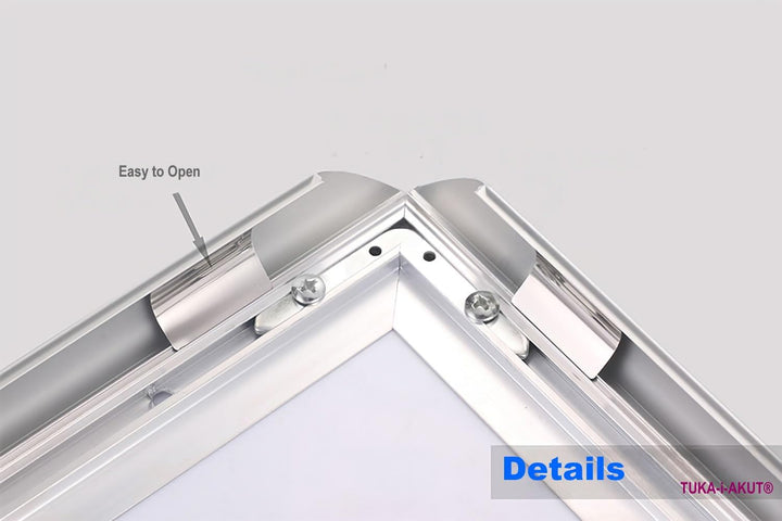 TUKA-i-AKUT 10er A2 Klapprahmen aus Aluminium 25 mm Profil, Plakatrahmen Wechselrahmen Poster Rahmen