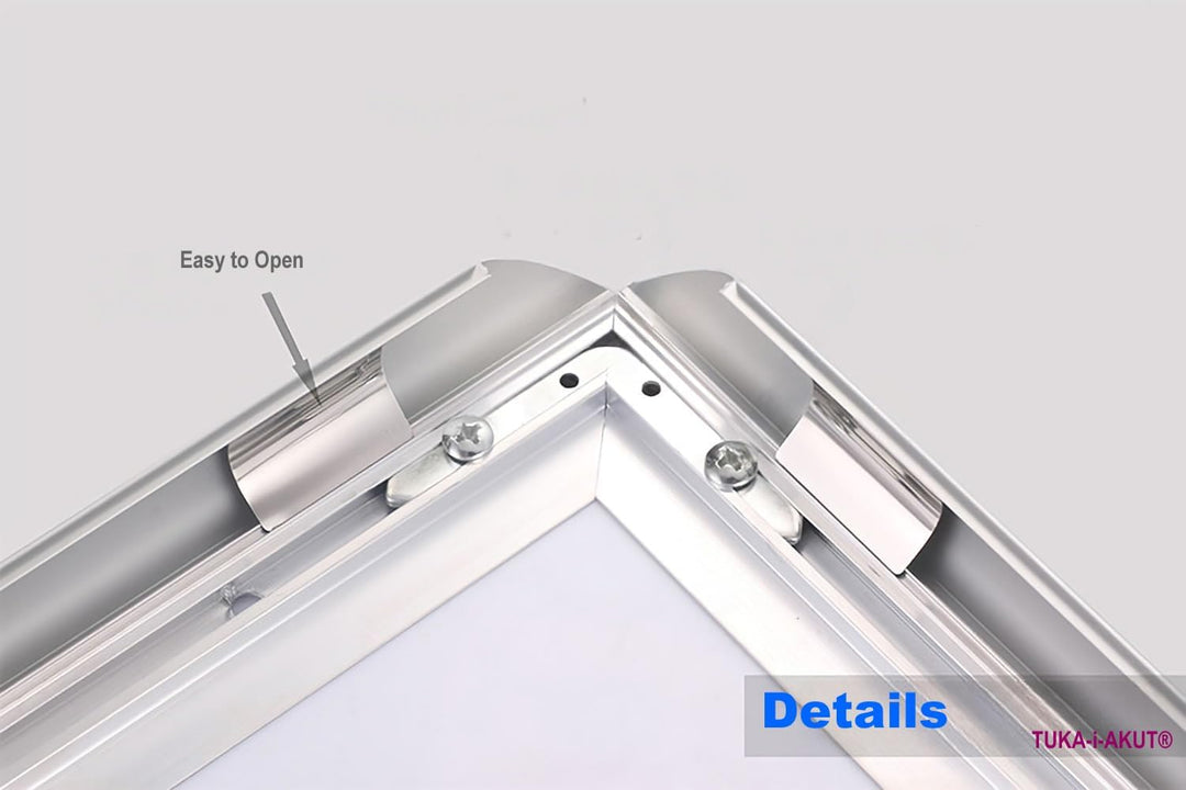 TUKA-i-AKUT 5er A1 Klapprahmen aus Aluminium 25 mm Profil, Plakatrahmen Wechselrahmen Poster Rahmen