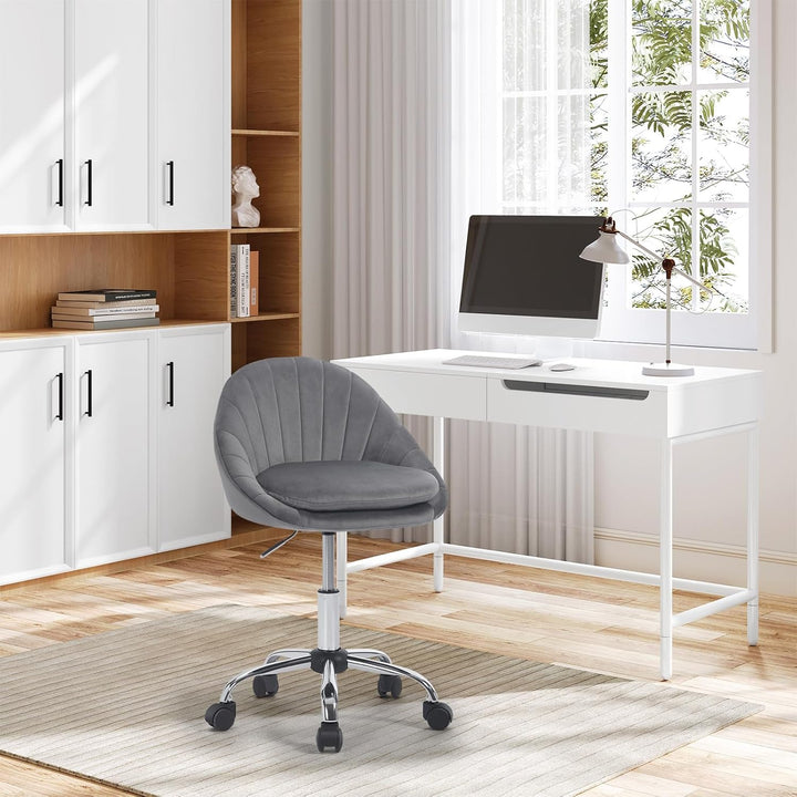 WOLTU Homeoffice Stuhl, Bürostuhl ergonomisch, Schminkstuhl drehbar, Drehstuhl mit Rollen, Schreibti
