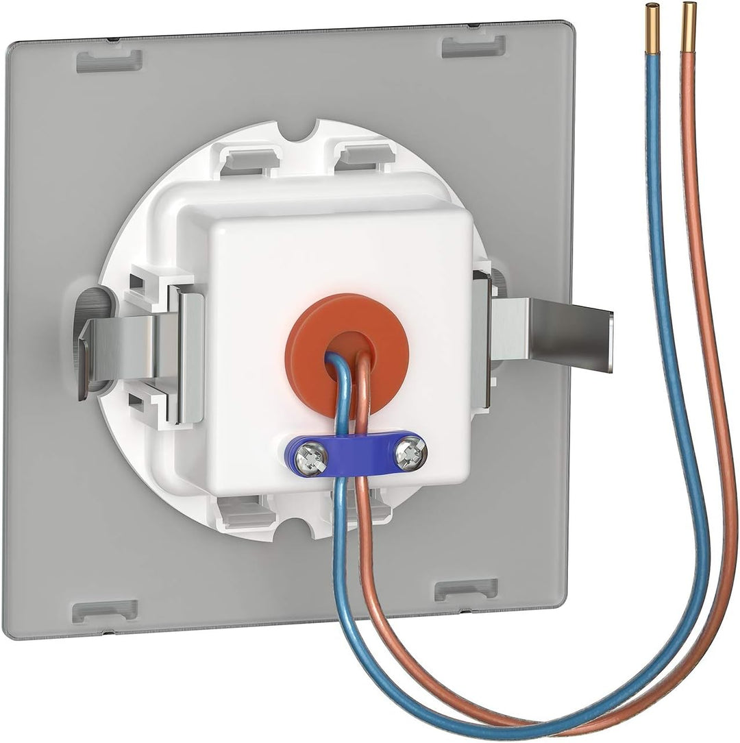ledscom.de LED Treppenlicht/Treppenbeleuchtung FOW für innen und aussen, Downlight, eckig, edelstahl