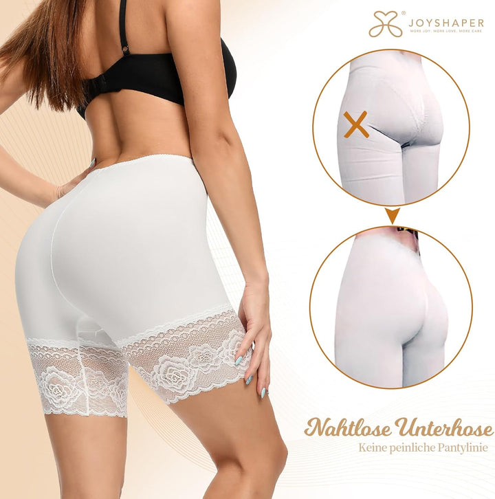 Joyshaper Damen Unterhose Unter Rock Kurz Hose Anti-Chafing Spitze Shorts Sicherheit Panty Lace Legg
