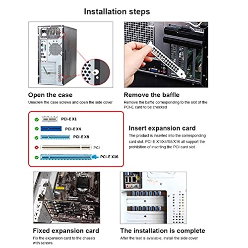 Cablecc 7 Ports PCI-E auf USB 3.0 HUB PCI-Express Erweiterungskarte Adapter 5 Gbps für Motherboard