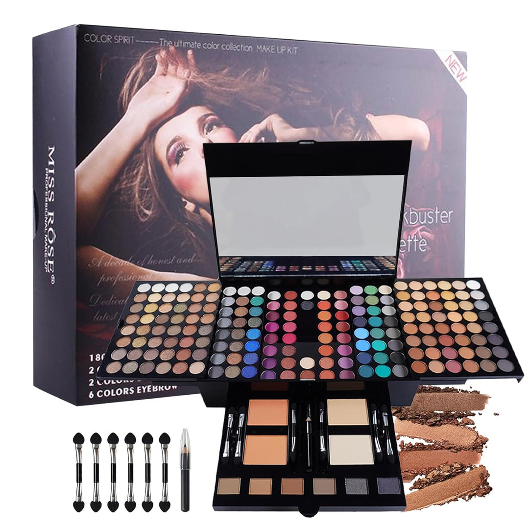 CHSEEO Schmink Geschenkset Make-Up Set Kosmetik Makeup Paletten Schminkkoffer Schminke für Gesicht,