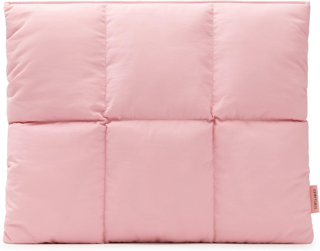 Comfyable Puffy Laptop Sleeve 13 Zoll 14 Zoll Gesteppte Puffer Laptop Tragetasche für Frauen Kissenh