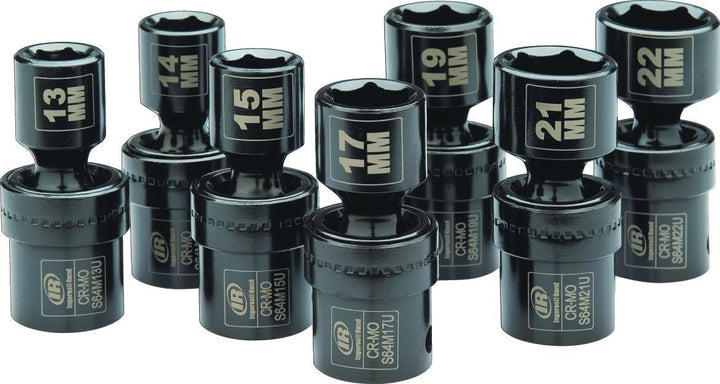Ingersoll Rand 1/2"-Antrieb metrischer Universal-Steckschlüsselsatz SK4M7UN (7 Stück: 13, 14, 15, 17