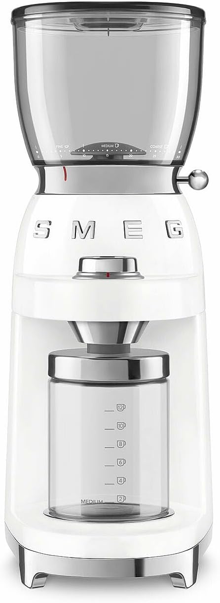 Smeg CGF11WHEU Kaffeemühle 50`s Style weiss, Weiss