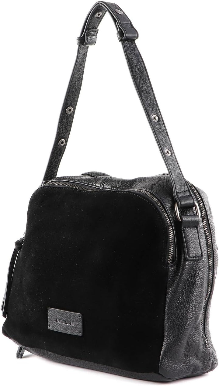 FREDsBRUDER Damen Schultertasche Alerassa schwarz/navy/weiss/hellrot One Size