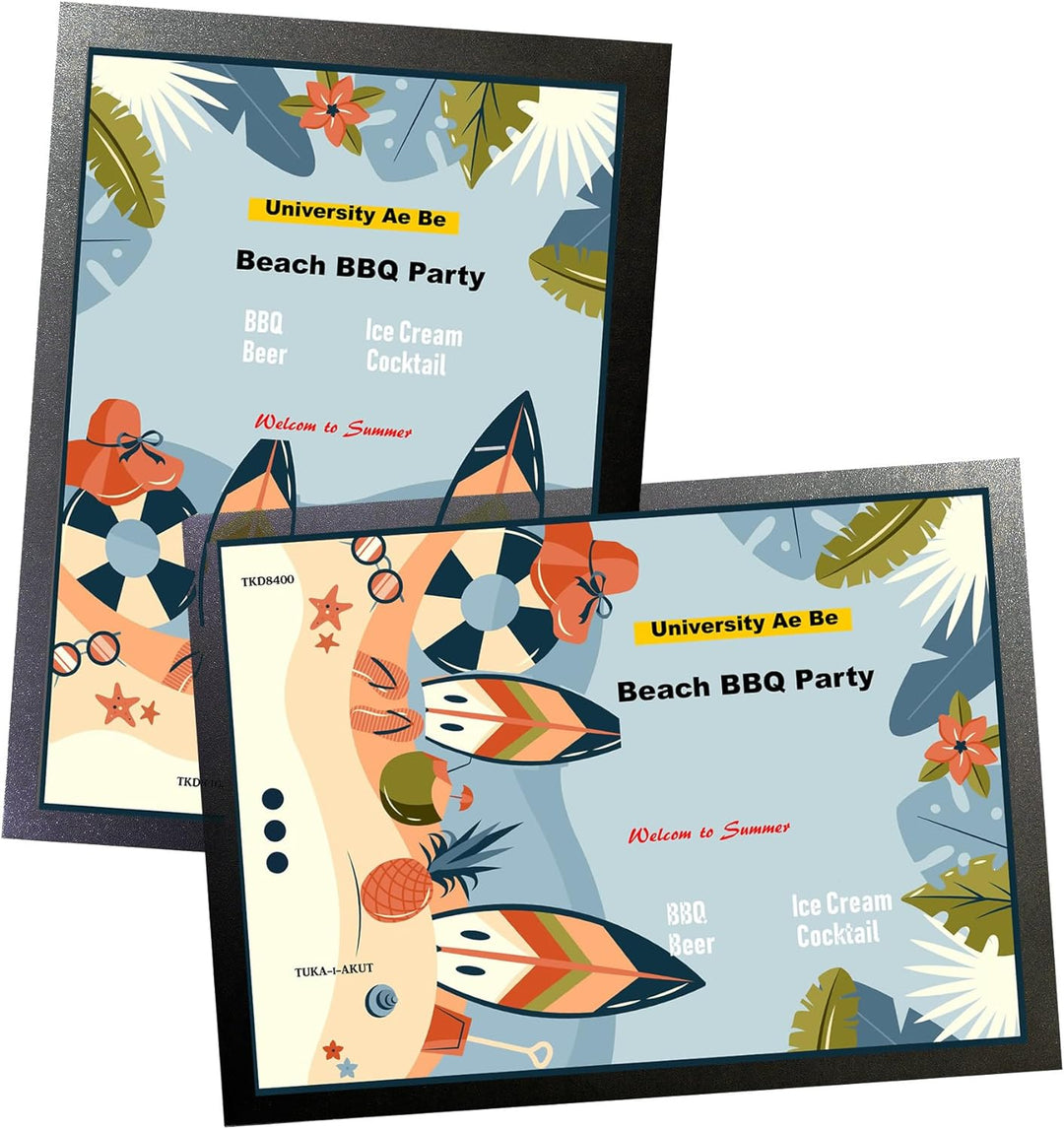 TUKA-i-AKUT 5st. A2 Info-Rahmen Selbstklebend mit Magnetverschluss, Einstecktasche Infotasche Blatth