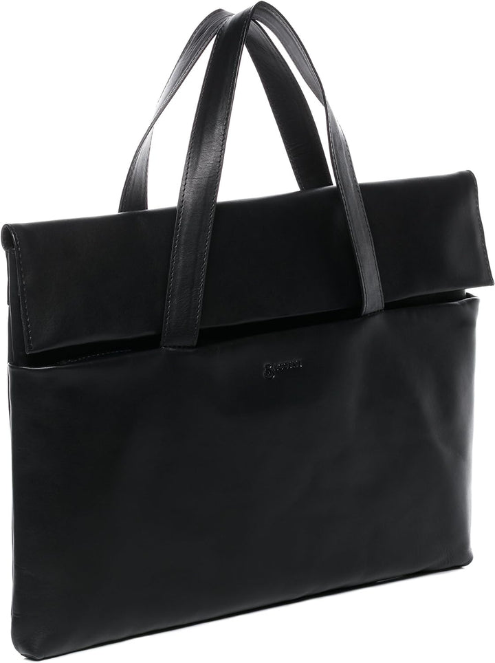 BACCINI Laptoptasche schmal VITO aus Premium Leder I Business-Tasche für Herren und Damen 15 Zoll La