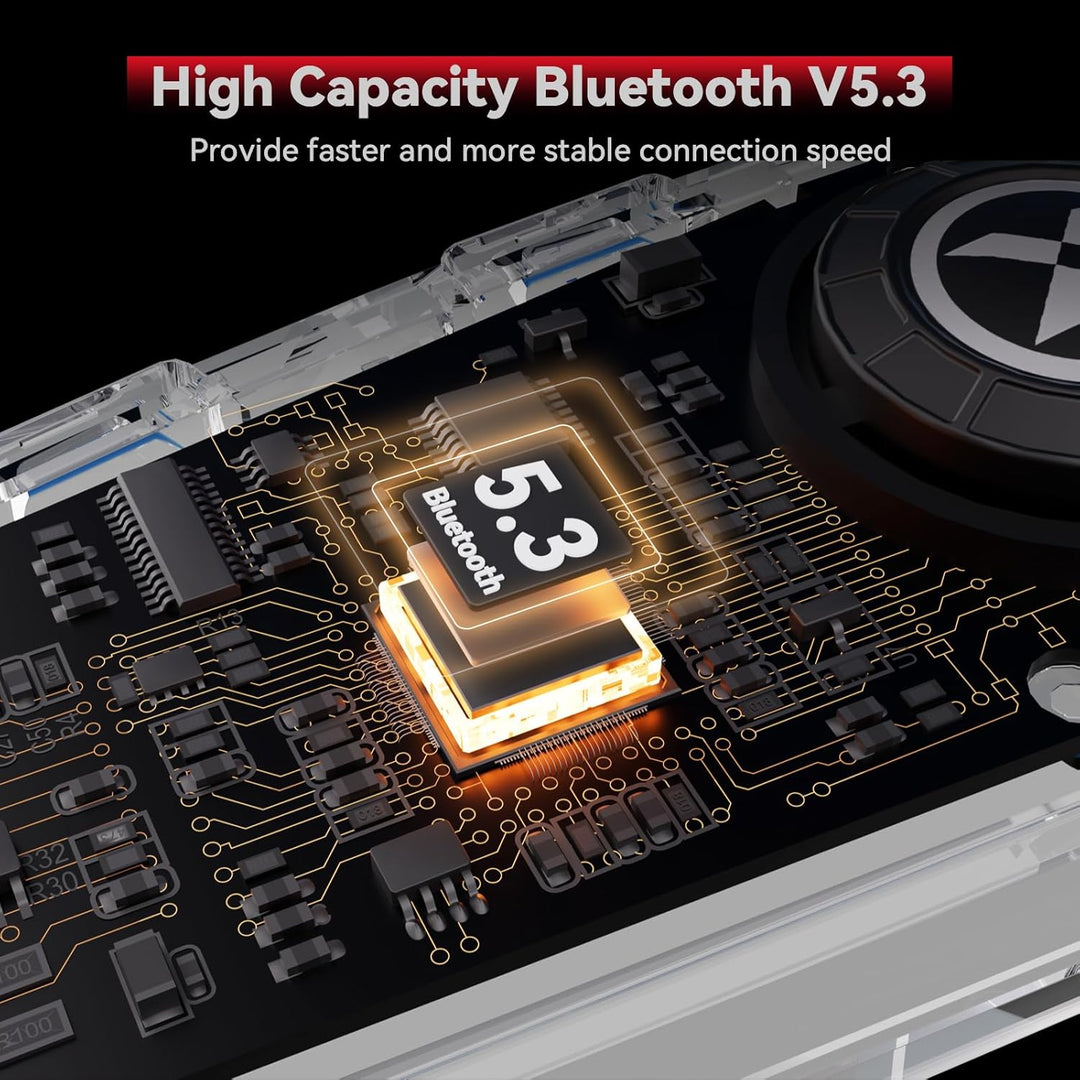 XGP X1 Motorrad Bluetooth Headset V5.3 mit Sprachassistent, 40mm Helm kopfhörer mit IP67 wasserdicht