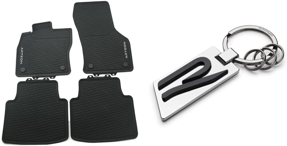 Volkswagen 3G8061500 82V Gummimatten Allwettermatten Original Gummi Fussmatten titanschwarz 4-teilig