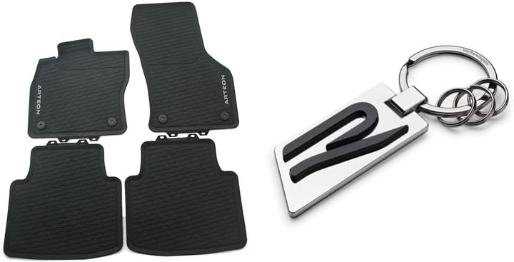 Volkswagen 3G8061500 82V Gummimatten Allwettermatten Original Gummi Fussmatten titanschwarz 4-teilig