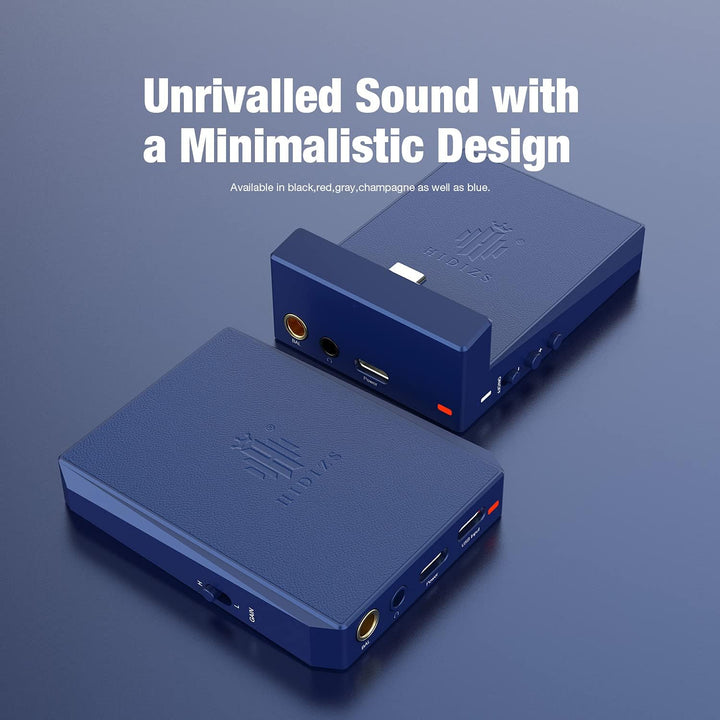 Hidizs DH80S DAC und AMP ausgewogen, tragbar, unterstützt MQA-Audio-Technologie, tragbar, DSD64/128,