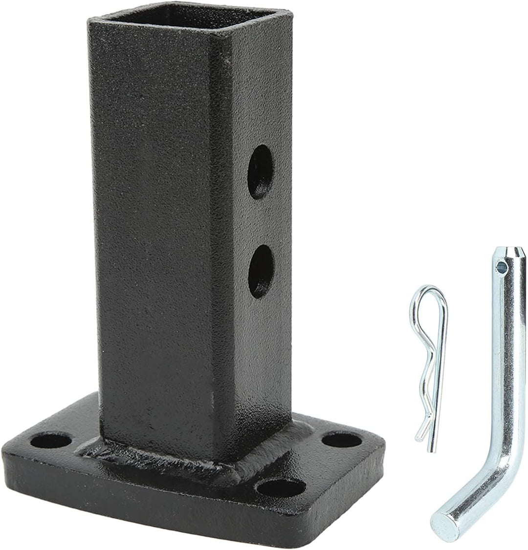 Hitch Receiver Adapter, Bumper Trailer Receiver Tube Rust Proof Strong Strength Sprayed Plastic Surf