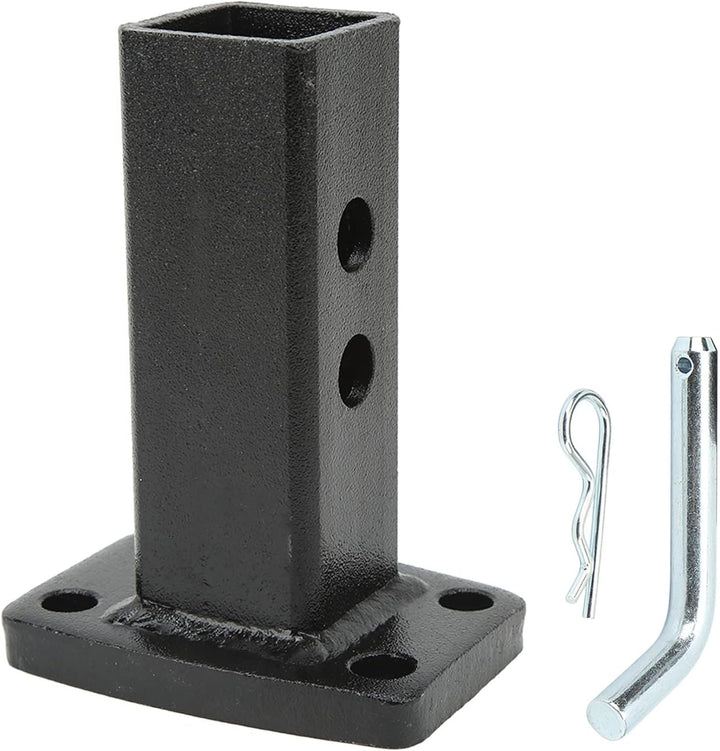 Hitch Receiver Adapter, Bumper Trailer Receiver Tube Rust Proof Strong Strength Sprayed Plastic Surf