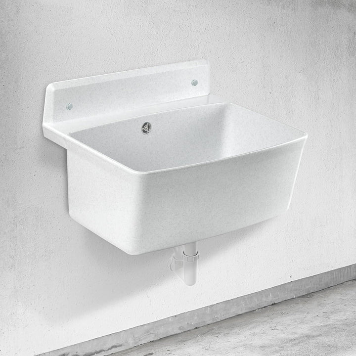 gospo Gartenwaschbecken, 55x42x22.5cm Haushaltsbecken aus hochqualitativem Polystyrol, Ausgussbecken